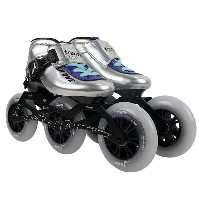 SK1 Carbon Fiber Professional 3 Wheels Speed Skates for Kids Teens
